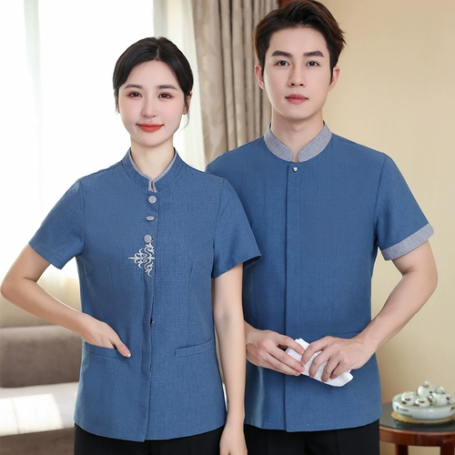 Летняя одежда, комнатный комплект для отеля для работы, короткий рукав