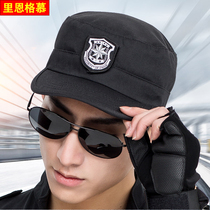 Security hat mens training cap new security property doorman cap cap baseball cap black work cap sunshade