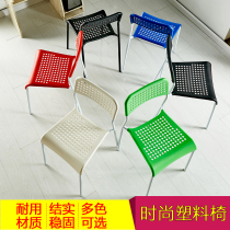 Factory direct color training chair Conference chair Office chair Household plastic dining chair Simple modern backrest office chair