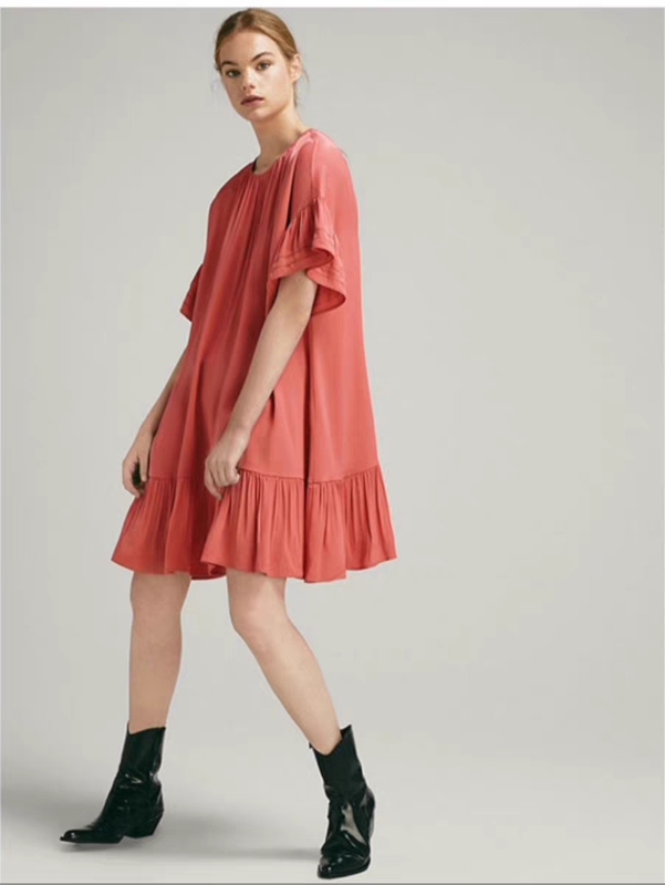 【Md】Lace Embellished Ruffle Dress, Clearance Sale No Returns or Exchanges, Please Do Not Order if You Cannot Purchase, Thank You