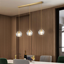 Nordic luxury restaurant chandelier strip modern minimalist table lamp all copper living room creative designer bar lamp