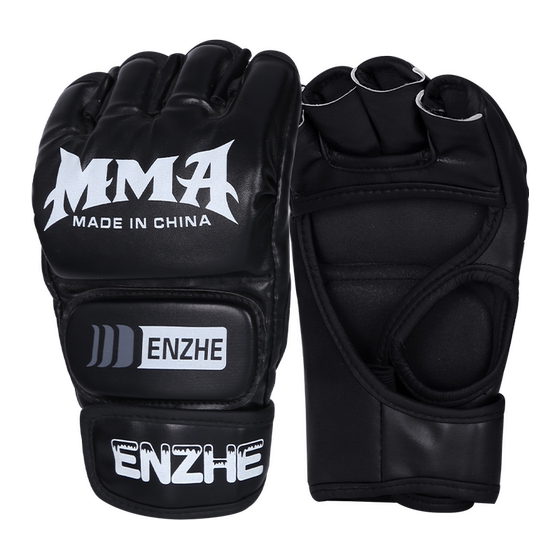 MMA boxing gloves men's half finger adult sparring