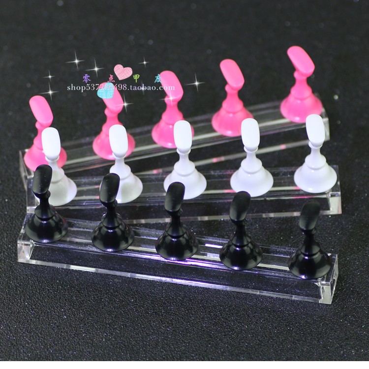 Nail thực hành khung giả móng tay mảnh cờ vua bàn cờ cố định cơ sở nam châm sen ghế công cụ đầy đủ để gửi đất sét - Công cụ Nail cọ vẽ móng tay