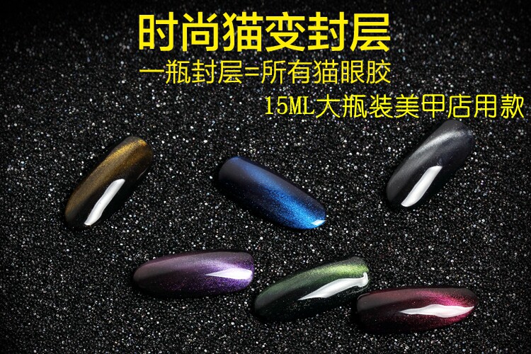 琉璃玉石猫眼甲油胶磁铁工具 全套指甲油套装 渐变色美甲渐变3d