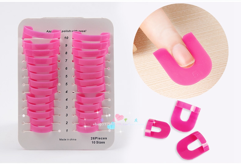 Sơn móng tay Nail Polish Tool Hỗ Trợ Tạo Tác Nail Chống tràn Sơn Móng Tay Keo Chống tràn Mô Hình Kẹp bộ làm nail tại nhà