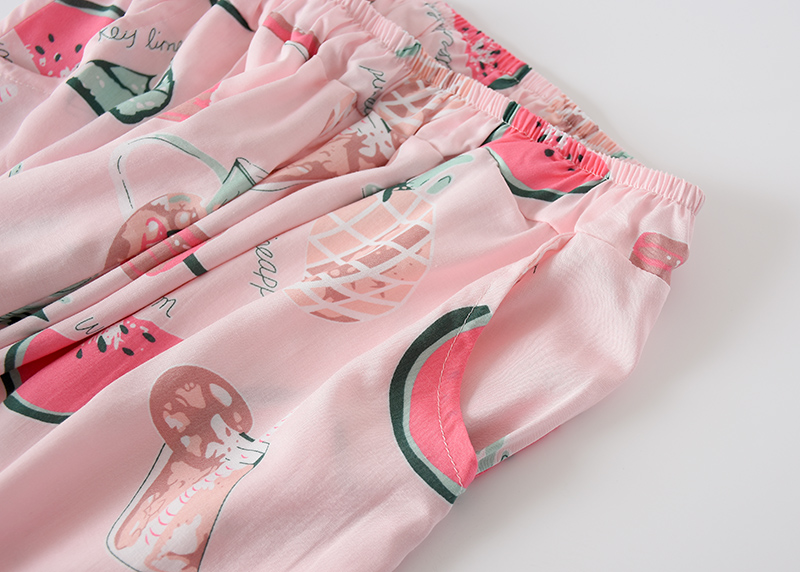 Dokna có thể mặc đồ ngủ tại nhà quần short váy cotton mùa hè cotton mỏng chân rộng thoải mái - Quần tây quần âu nữ
