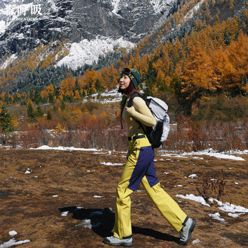 Snow Mountain Outdoor Hiking Men's and Women's Rock Climbing Camping Hardshell Pants Fully Taped Windproof Waterproof Triple-Protection Mountaineering Pants