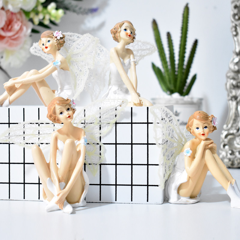 Angel Swing Household Living Room European Creative Girl Decorations Desktop Nordic Cute Resin Fairy Small Settings