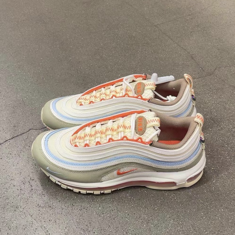 Nike/Nike Air Max 97 Brown Non-Slip Wear-Resistant Low-Top Sneakers 6037 7418 1893 W