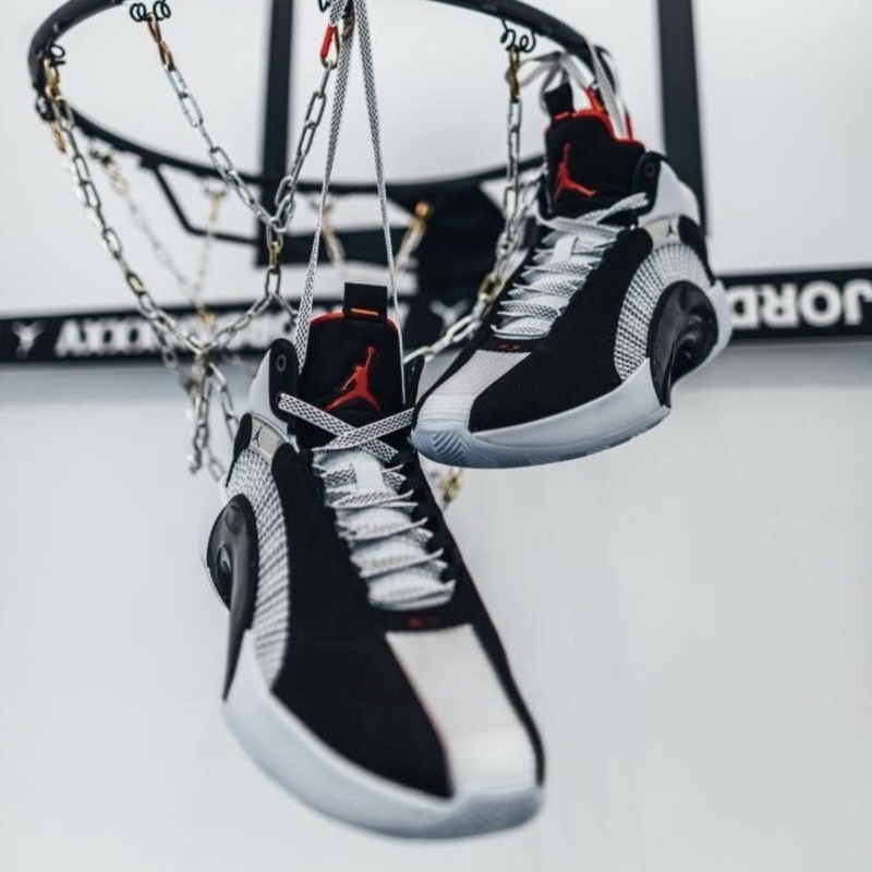 Nike Air Jordan 35 Men's and Women's Mid-Top Shock-Absorbing Anti-Slip Practical Basketball Shoes Aj35 Collection