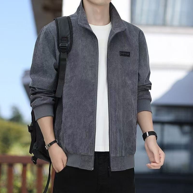 Men's Jacket, Spring and Autumn Style, American Trendy Brand, Loose Fit, Turn-Down Collar, Casual Clothing, 2026 New Model, Versatile and Popular Outerwear for Men Men's Jacket, Spring and Autumn Style, American Trendy Brand, Loose Fit, Turn-Down Collar, Casual Clothing, 2026 New Model, Versatile and Popular Outerwear for Men