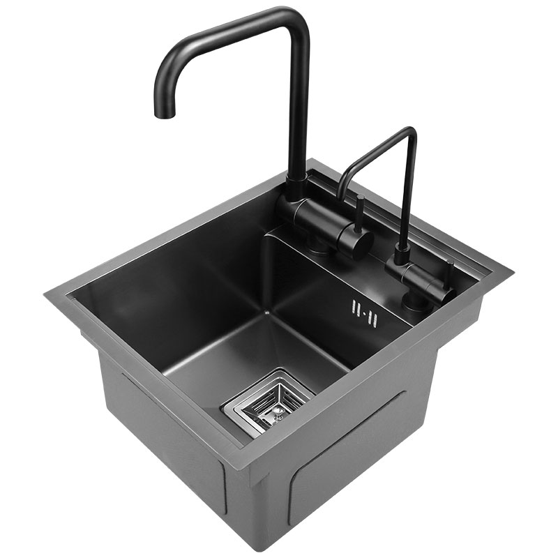 Description Picture 6 of itemNanometer 304 Stainless Steel Sink Small Size Cover Hidden Single Kitchen Sink