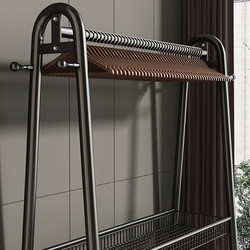 Simple Coat Rack Floor Indoor Room Hanger Movable Drying Rack For Home Bedroom Clothes Storage Rack