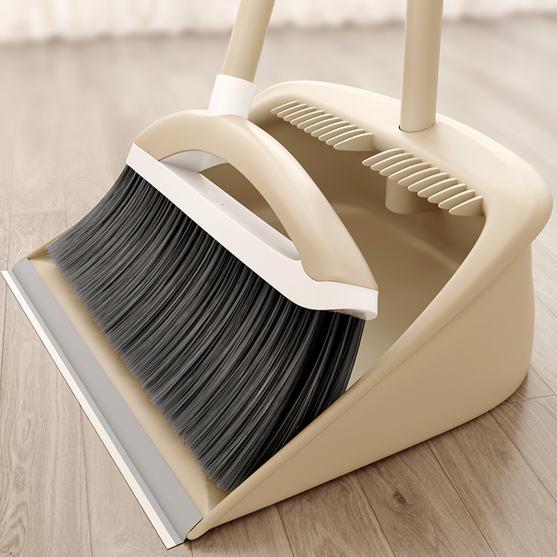 ほうきとちりとりのセット 家庭用ほうきの組み合わせ 掃除用ほうき ノンスティックヘアスクレーパー 掃除用床ゴミシャベル 工芸品