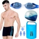 Nhanh khô quần bơi nam boxer suối nước nóng phong cách thời trang quần bơi mũ bơi kính phù hợp với thiết bị bơi lỏng lẻo của nam giới - Nam bơi đầm