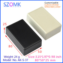 Ocom 80*50*25 standard instrument wire box electronic junction box material plastic housing AK-S-37