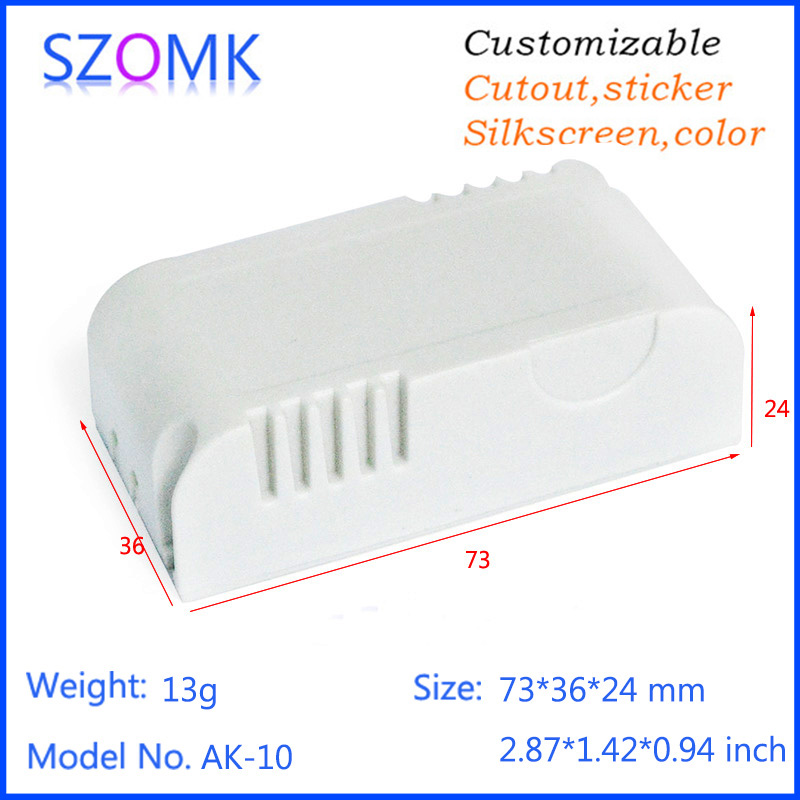 73*36*24 AK-10 Power Protection Driver Power Supply Plastic Case Constant Current Power Supply LED Plastic Shell