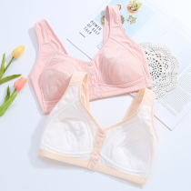 Mothers bra middle-aged sports lining cotton underwear middle-aged 50-year-old without steel ring vest style back bra