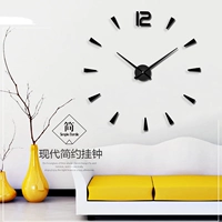 Креативные настенные часы арт стены часы гостиная 3D Трехмерная трехмерная крупная хрустальная цифровая наклейка на стенах тихий стол.