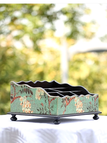 Ретро туалетный столик, универсальная деревянная настольная коробка для хранения, в американском стиле