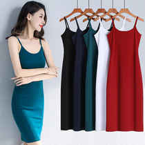 Tight-fitting sexy suspenders dress womens summer slim waist slim undercover Autumn temperament hip skirt