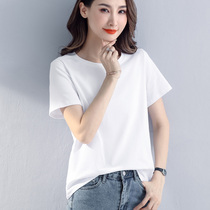 Short sleeve T-shirt female loose cotton 2021 New chic harbor wind niche design sense of foreign style thin clothes