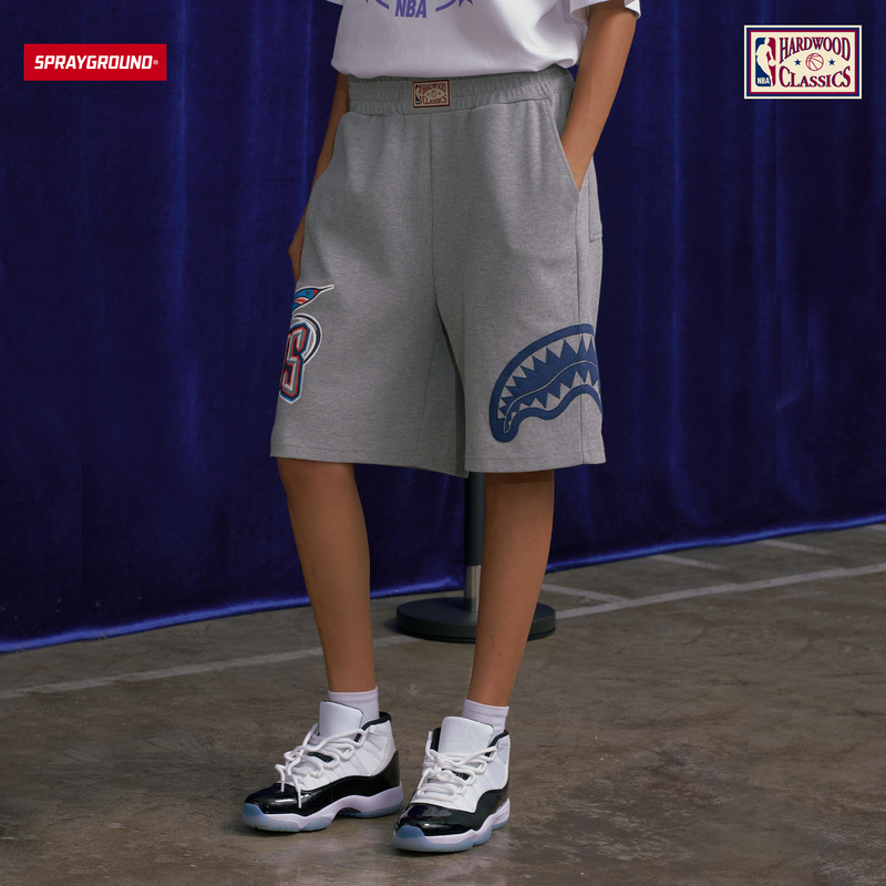 Sprayground丨Nba Hwc Co-Branded Series Rockets Team Sports Shorts Men's Summer Casual Shorts