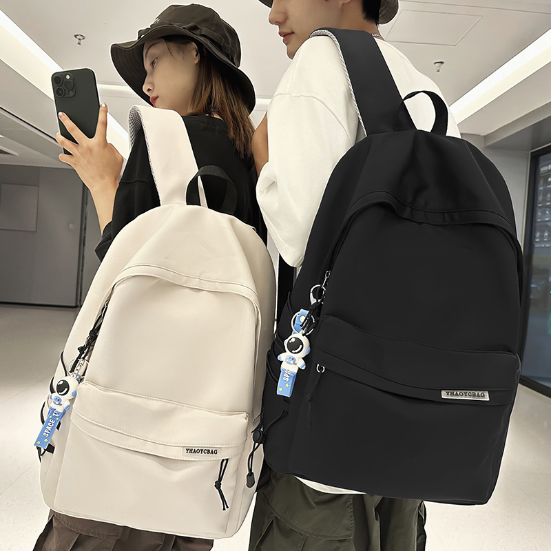 Backpack male junior high school summer new large capacity travel double shoulder bag Jane about light high school college student bag girl-Taobao