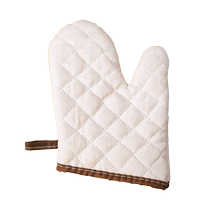 High temperature resistant steaming oven anti-scalding gloves extended and thickened cotton and linen non-slip microwave oven insulation gloves for kitchen and home use