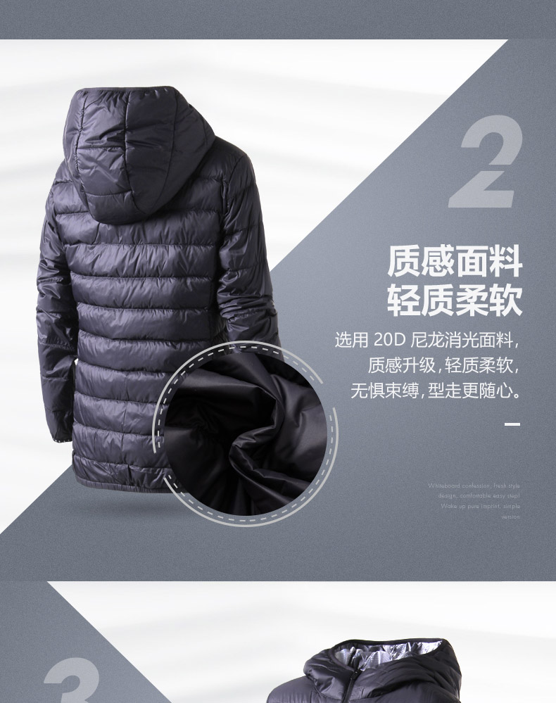 鸟 正品 jacket áo khoác 2083110 - Thể thao xuống áo khoác áo phao mũ lông nam