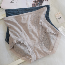 Mid-high waist micro-belly cotton lace silk crotch warm Palace underwear womens bag hip body shaping sexy hip breifs