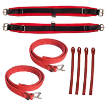Horse belly belt harness widened velvet belly belt double buckle strap matching nylon belly root pedal belt anti-burn belly belt saddle accessories