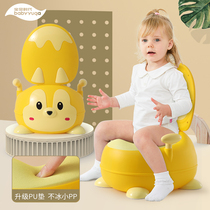 Baby era childrens backrest toilet cartoon squirrel padded toilet toilet for men and women Baby small toilet potty