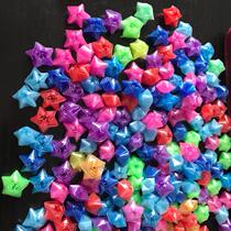 Lucky star finished wishing star double-sided heart finished handmade straw star finished