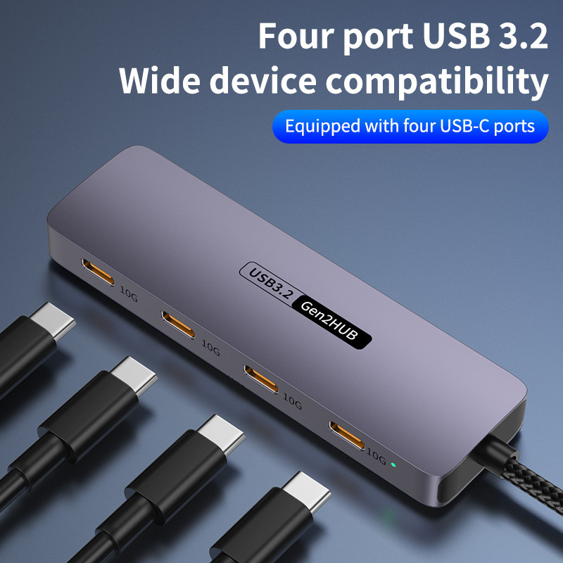 Usb3.2Gen2 Expansion Dock Thunderbolt 4 Docking Station 10Gbps Hub Computer Type-C High-Speed Expansion Four-In-One Usb3.2Gen2 Expansion Dock Thunderbolt 4 Docking Station 10Gbps Hub Computer Type-C High-Speed Expansion Four-In-One