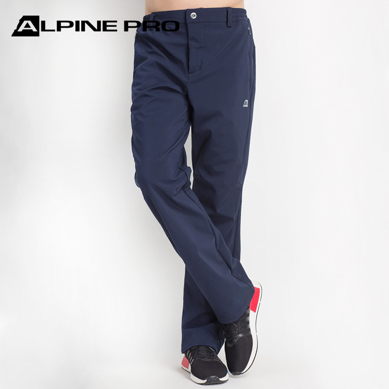 Alpine Nicole anti-splash windproof soft shell winter style plus suede thickened warm outdoor swarming pant pants male climbing pants