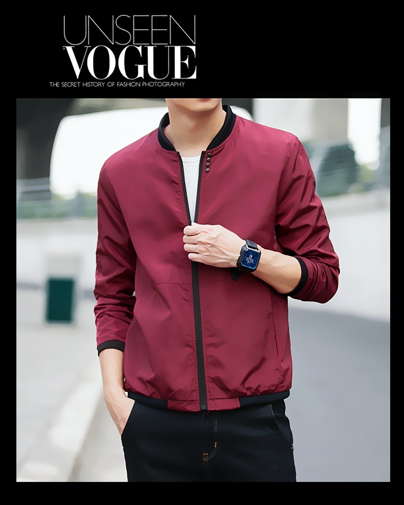 Áo khoác nam xuân hè 2019 phiên bản mới của Hàn Quốc xu hướng quần lửng nam đẹp trai giản dị áo bomber