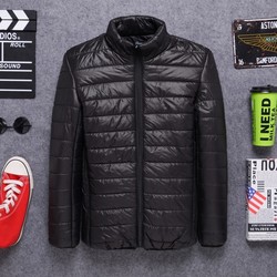 ເສື້ອກັນຫນາວຜູ້ຊາຍລົງໃນລະດູຫນາວບວກກັບຂະຫນາດບວກກັບຂະຫນາດຜູ້ຊາຍໄຂມັນ outfit ແສງສະຫວ່າງເສື້ອຄຸມຝ້າຍຝ້າຍ jacket ສັ້ນເສື້ອຢືດວ່າງ