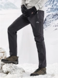 Уличные демисезонные ветрозащитные водонепроницаемые утепленные бархатные альпинистские лыжные штаны