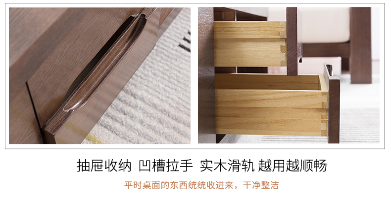 Amoy Mu Xuân gỗ Bắc Âu bàn cà phê nhỏ gọn chức năng sáng tạo hiện đại 1,3m căn hộ nhỏ bàn trà đồ nội thất phòng khách - Bàn trà bàn nước phòng khách