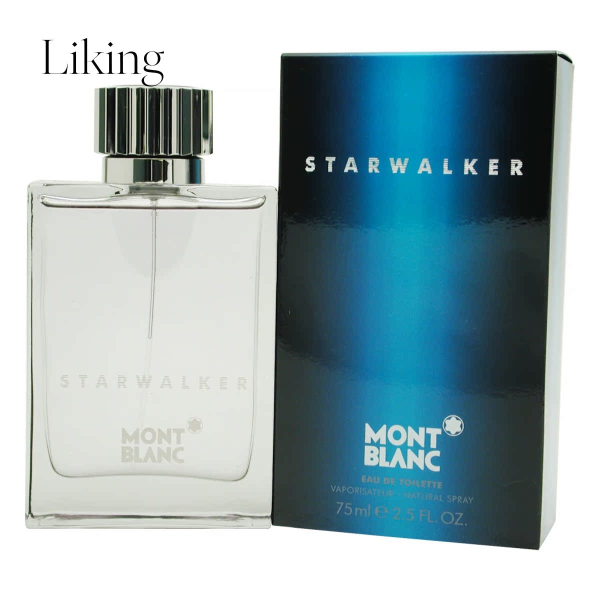 Mont Blanc男士用魅力Starwalker淡香水喷雾2.5盎司