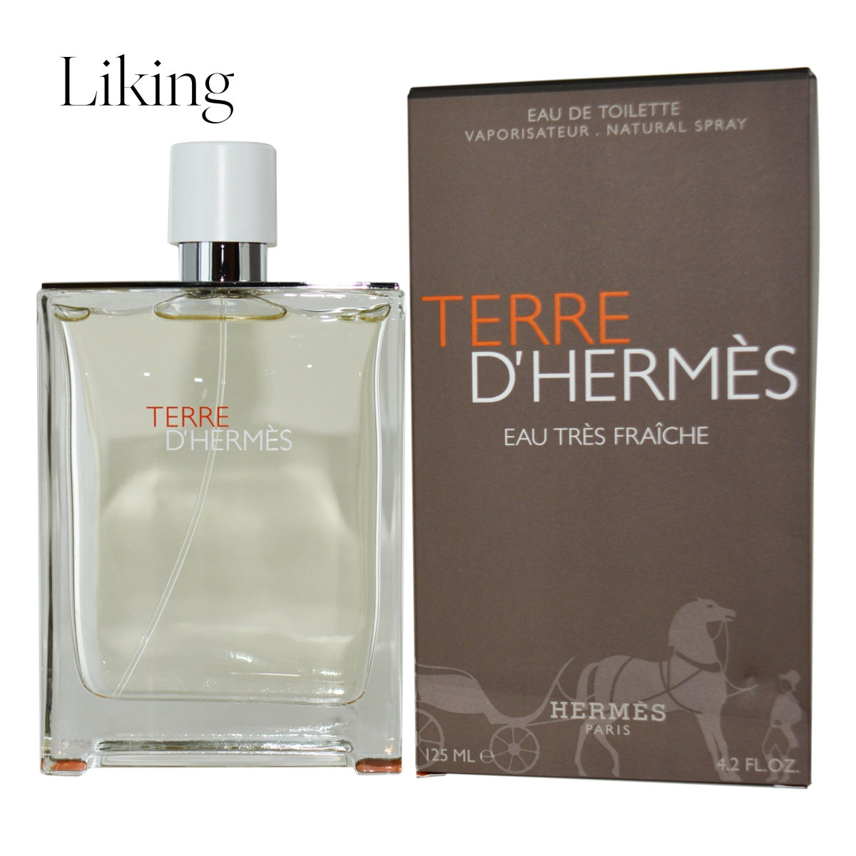 Hermes男士Terre D'hermes Eau Tres Fraiche淡香水喷雾 4.2盎司