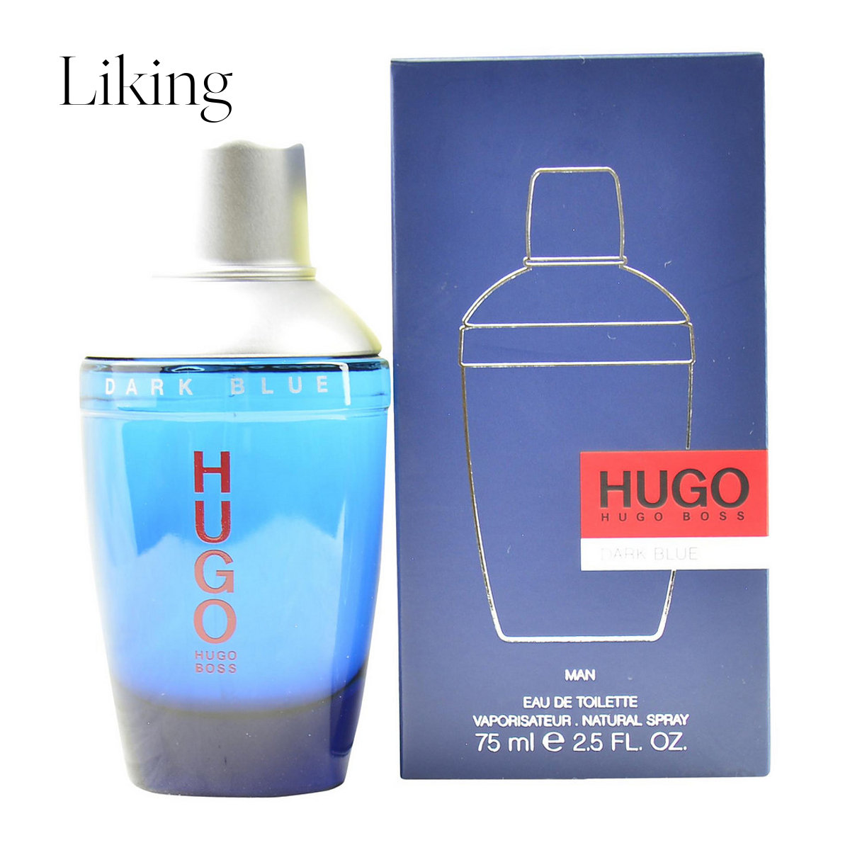 Hugo Boss清雅Dark Blue深蓝男士香水 2.5盎司