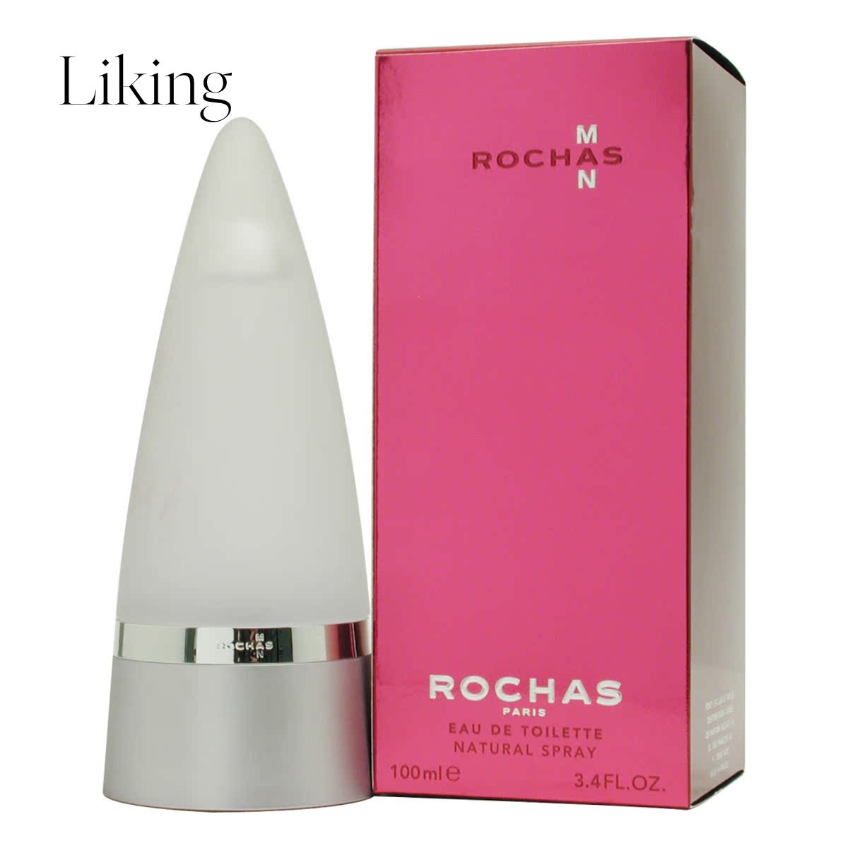 Rochas男士淡香水喷雾  持久 3.4盎司
