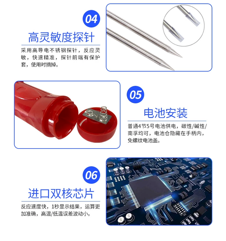 Shunkeda Máy Đo Độ Ẩm Hạt Ngô Máy Đo Độ Ẩm Ngũ Cốc Gạo Máy Đo Độ Ẩm Dụng Cụ Đo Bút Thử Điện