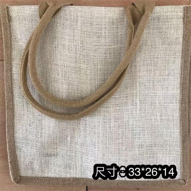 Handmade diy butterfly Cuba special painted linen bag waterproof printing inside size:33*26*14