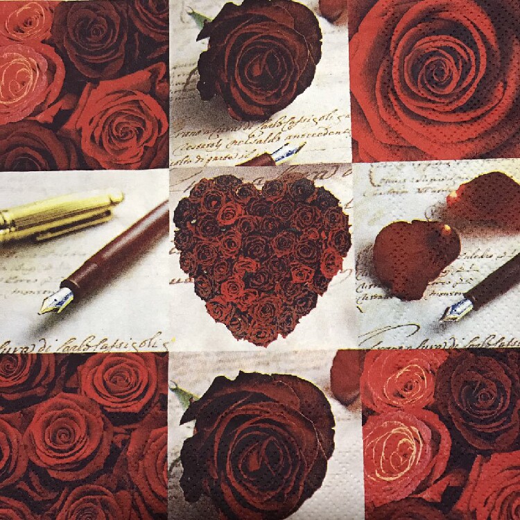 Tuantuan round handmade butterfly Cuban special napkin flower fruit 2192 collage painting special paper import