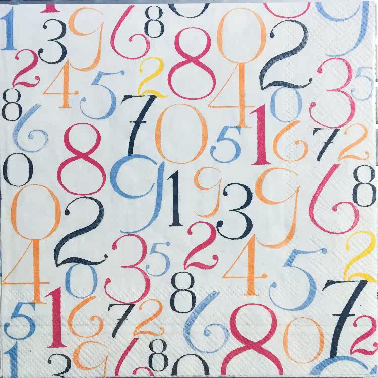 Group Round Handmade Diy Butterfly Valley Bad Napkin 0170 Other printed 33 * 33 cm 1 sheets