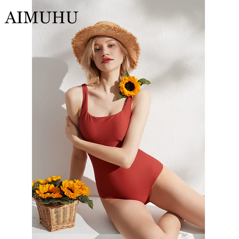 Новый роскошный купальный костюм-однобортник Aimuhu2025 для горячего источника, стиль треугольник