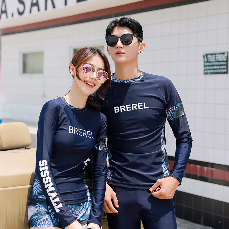 Diving suit male and female split sunscreen long-sleeved swimsuit slimming large size swimming snorkeling surfing couple jellyfish suit suit